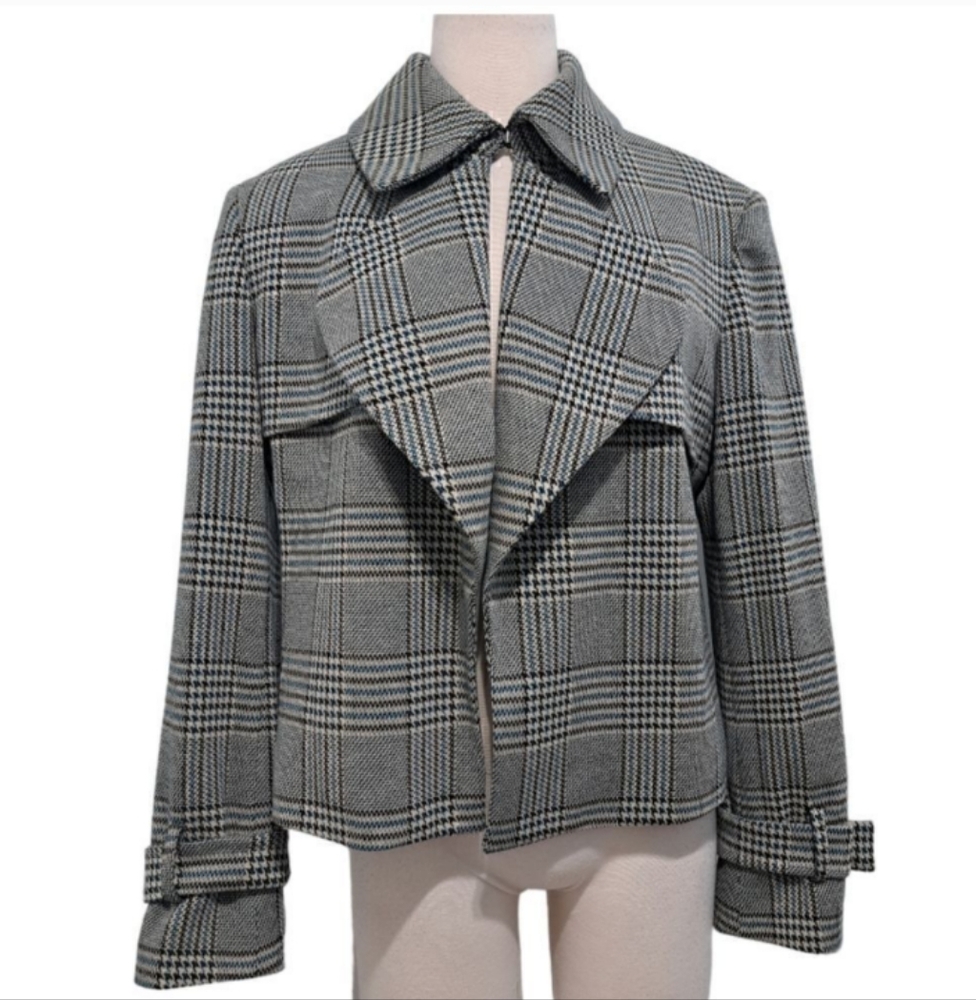 Anne Klein Open Front Houndstooth Blazer Jacket Sz 14 NWT - Picture 11 of 11